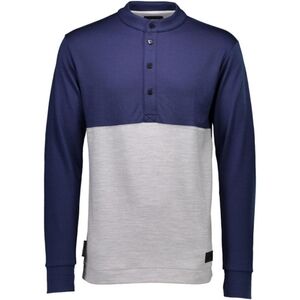 Mons Royale the 19th button down Midweight Henley 100% merino wool long sleeves